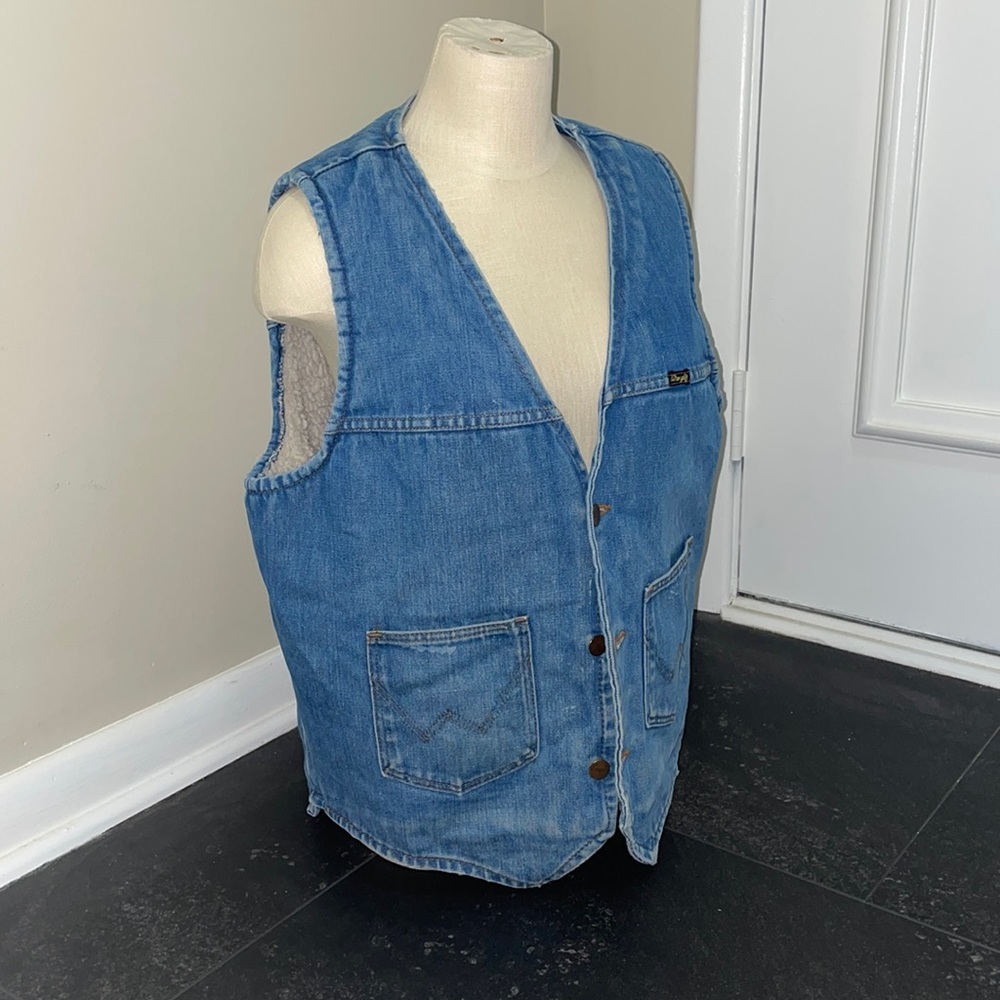 Wrangler Sherpa jean vintage vest